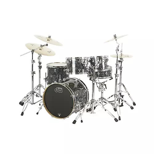 DW Performance Series 5-Piece Shell Pack Black Diamond with Chrome Hardware