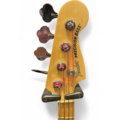 Used Fender American Performer Precision Bass Blue Electric Bass Guitar Blue