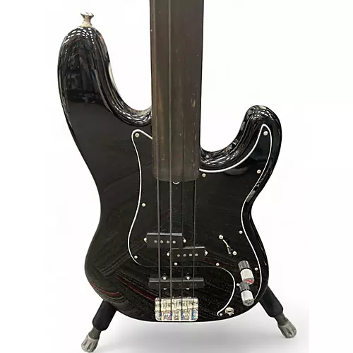 Used Fender Tony Franklin Signature Fretless Precision Bass Black Electric Bass Guitar Black