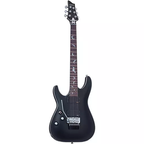 Schecter Guitar Research Damien Platinum 6 With Floyd Rose Left-Handed Electric Guitar Satin Black