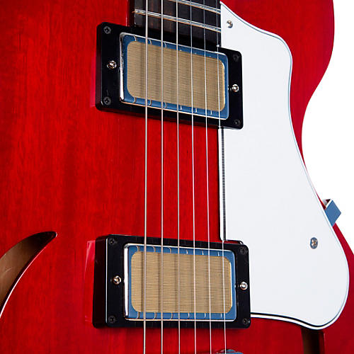 Harmony Comet Semi-Hollow Electric Guitar Trans Red