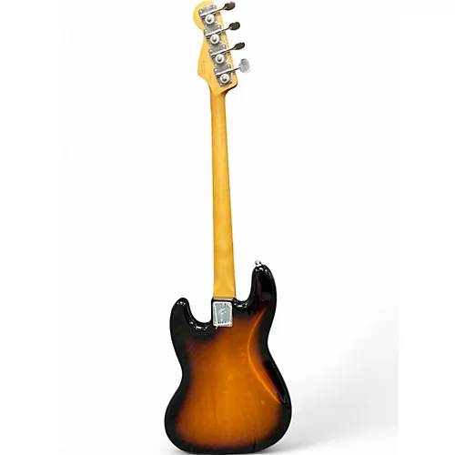 Used Fender jazz bass gold foil 2 Tone Sunburst Electric Bass Guitar 2 Tone Sunburst