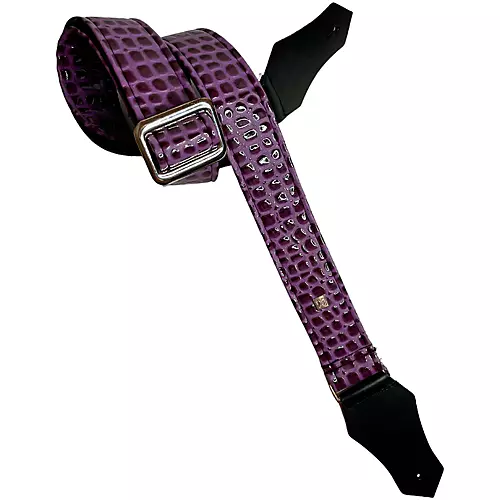 Get'm Get'm Aussie Gator Guitar Strap Burgundy 2 in.