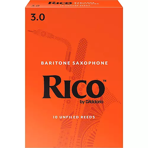 Rico Baritone Saxophone Reeds, Box of 10 Strength 2.5