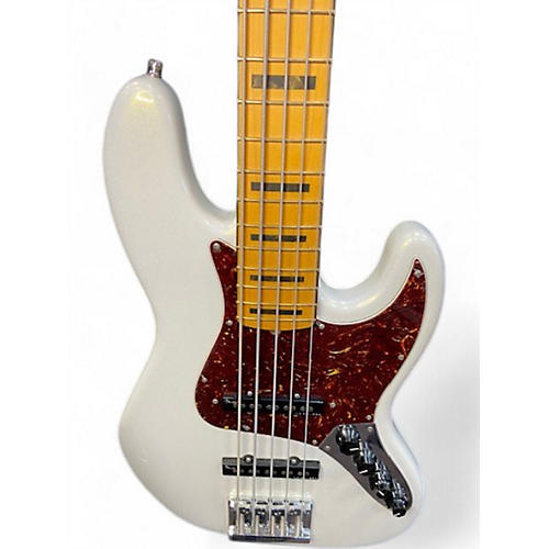 Used Fender American Ultra Jazz Bass V Artic Pearl Electric Bass Guitar Artic Pearl