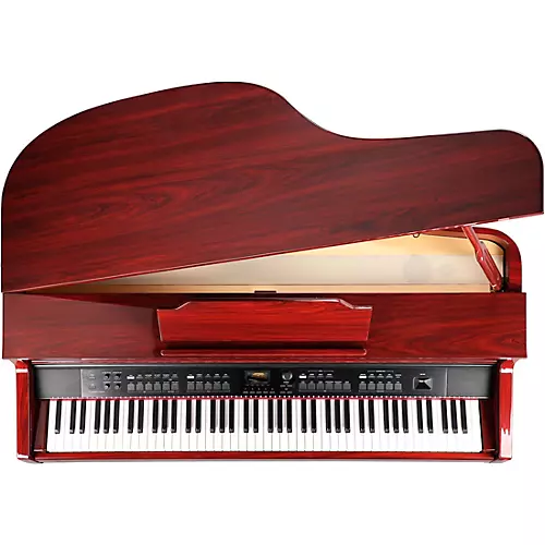 Williams Symphony Grand II Digital Micro Grand Piano With Bench Mahogany Red 88 Key