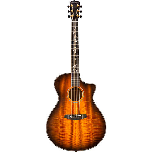 Breedlove Oregon Concerto CE Jeff Bridges Myrtlewood Acoustic-Electric Guitar Bourbon Burst