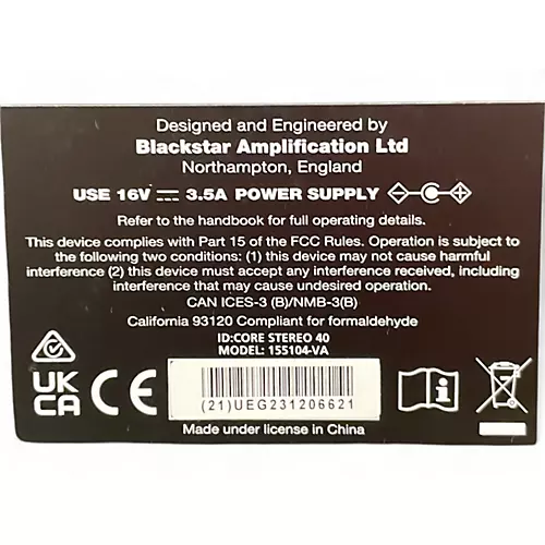 Used Blackstar ID:Core 40W v4 Guitar Combo Amp