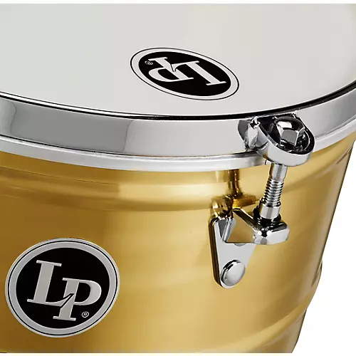 LP Brass Timbale With Chrome Hardware and Mount Bracket 13 x 6.5 in.