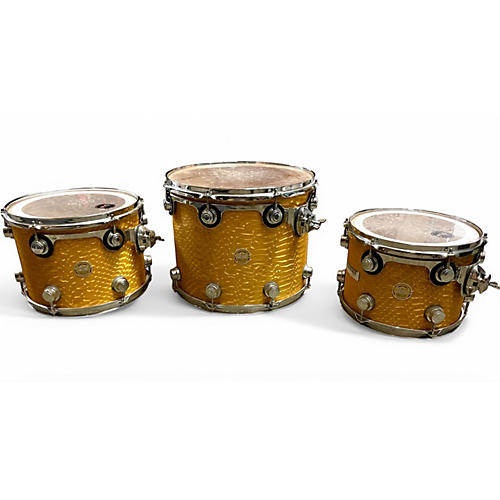Used 2004 DW 4 Piece Collector's Series Gold Drum Kit Gold