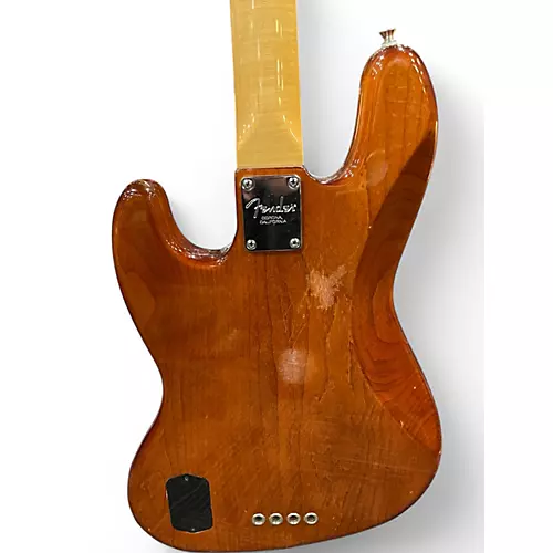 Used 2013 Fender American Select Jazz Bass Honey Burst Electric Bass Guitar Honey Burst