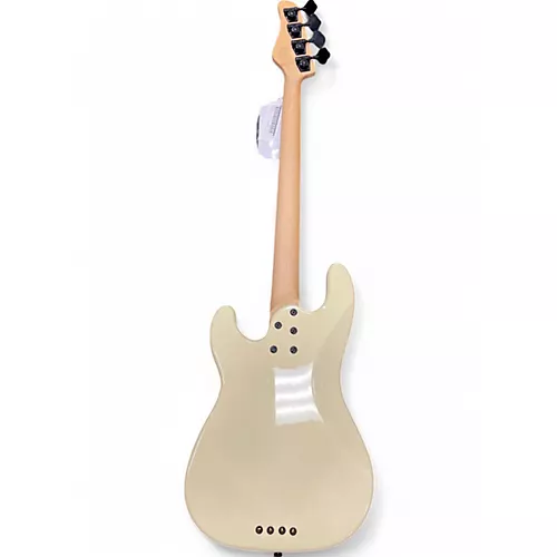 Used Schecter Guitar Research P4 Antique White Electric Bass Guitar Antique White