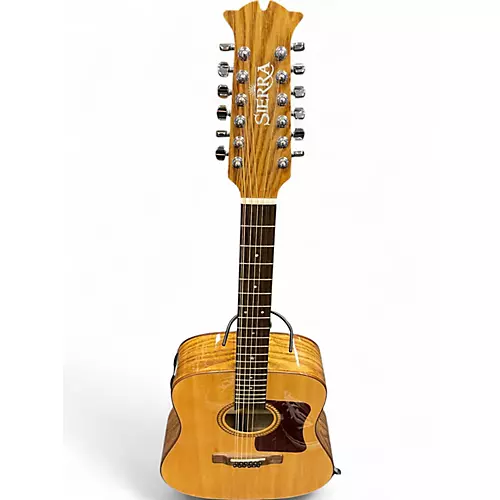 Used Sierra Northstar SS112CE Natural 12 String Acoustic Electric Guitar Natural