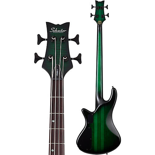 Schecter Guitar Research Stiletto Studio-4 Electric Bass Guitar Ocean Blue Burst