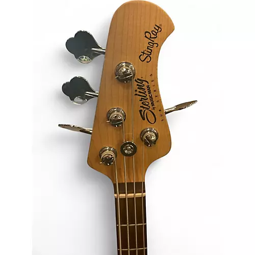 Used Sterling by Music Man STINGRAY RAY4 Trans Black Electric Bass Guitar Trans Black
