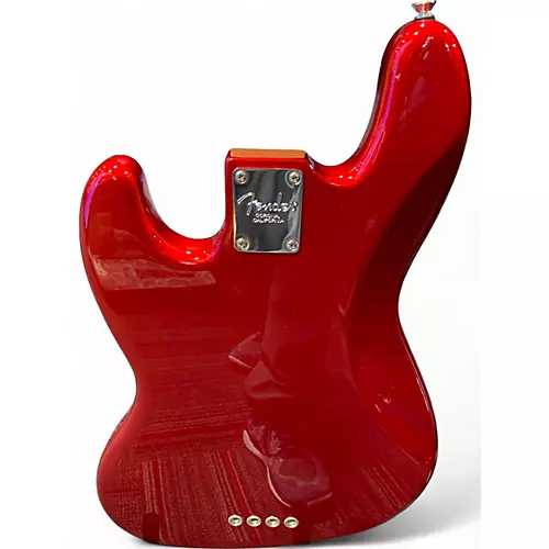Used Fender American Professional Jazz Bass Candy Apple Red Metallic Electric Bass Guitar Candy Apple Red Metallic