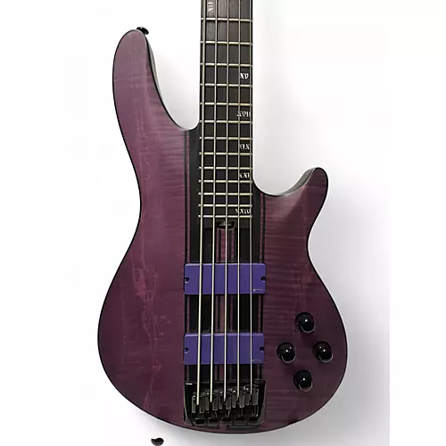 Used Schecter Guitar Research C5 GT Trans Purple Electric Bass Guitar Trans Purple