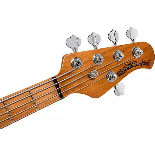 Ernie Ball Music Man StingRay5 Special H 5-String Electric Bass Guitar Black and Chrome