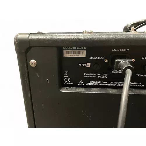 Used Blackstar HT Club 40 Venue 40W 1x12 Tube Guitar Combo Amp