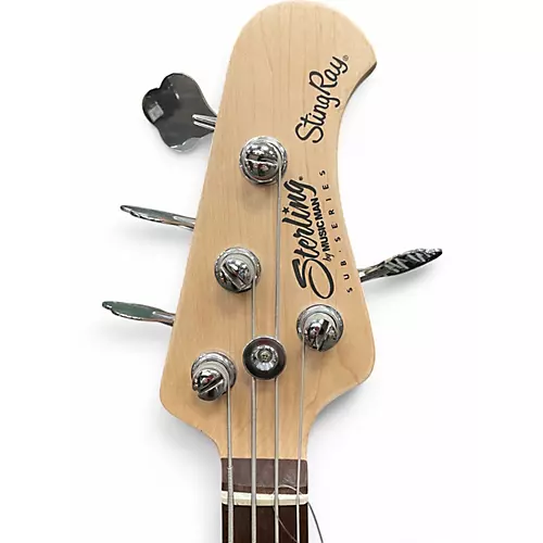 Used Sterling by Music Man Sub 4 Black Electric Bass Guitar Black