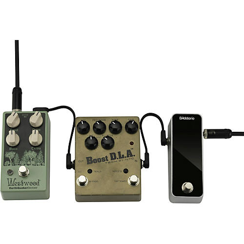 D'Addario Right Angle to Right Angle Flat Patch Cable 2-Pack 4 in.