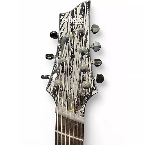Used Schecter Guitar Research C7 Silver Mountain Silver Mountain Solid Body Electric Guitar Silver Mountain