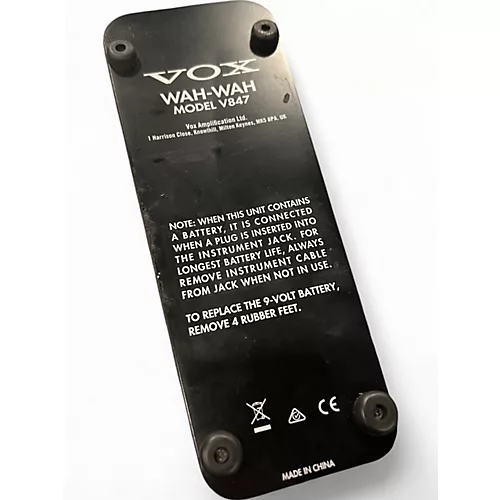 Used VOX V847 Reissue Wah Effect Pedal