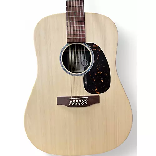 Used Martin dx2 Natural 12 String Acoustic Electric Guitar Natural