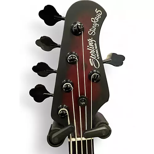 Used Sterling by Music Man STINGRAY RAY 35 DARK SCARLET Electric Bass Guitar DARK SCARLET