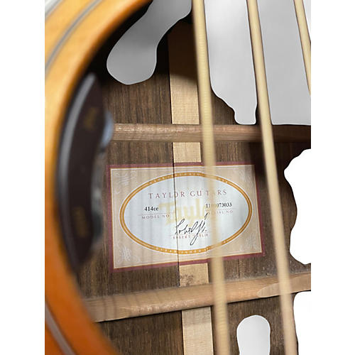 Used Taylor 414CE Natural Acoustic Electric Guitar Natural