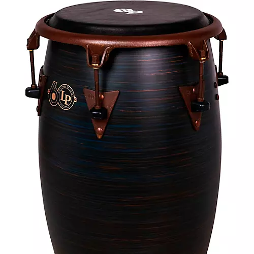 LP LP 60th Anniversary Top Tuning Fiberglass Conga with Rustic Bronze Hardware 11.75 in. Roasted Hazel Finish