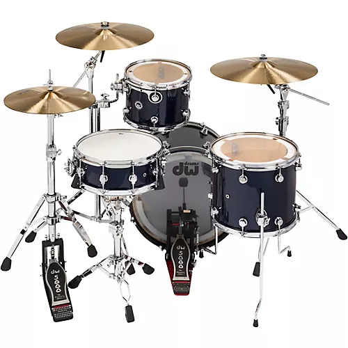 DW DWe Wireless Acoustic-Electronic Convertible 4-Piece Drum Set Bundle With 20