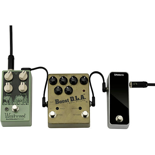 D'Addario Offset Right Angle to Right Angle Flat Patch Cables 2-Pack 6 in. Black