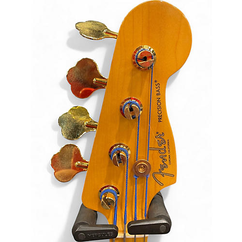 Used 2021 Fender 75th Anniversary Commemorative American Precision Bass 3 Tone Sunburst Electric Bass Guitar 3 Tone Sunburst