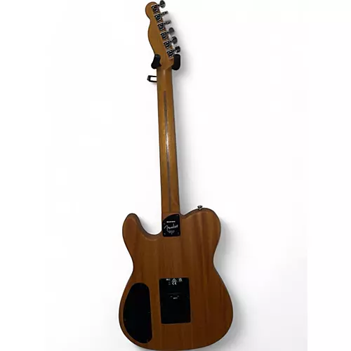 Used Fender Acoustasonic Telecaster White Acoustic Electric Guitar White