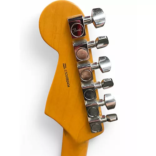 Used Fender American Professional II Stratocaster Black and White Solid Body Electric Guitar Black and White