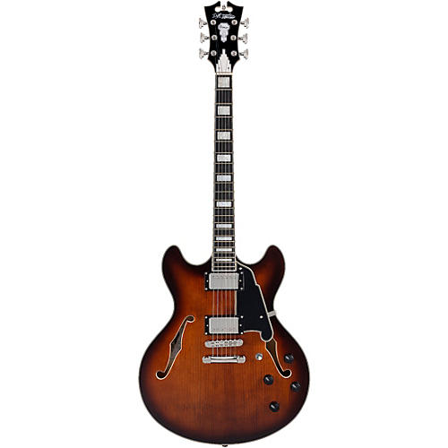 D'Angelico Premier DC Semi-Hollow Electric Guitar Dark Iced Tea Burst
