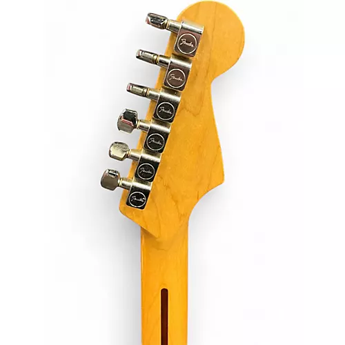 Used Fender Standard Stratocaster Left Handed BLACK Electric Guitar BLACK