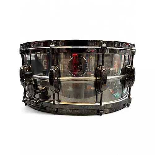 Used TAMA 14in CHARLIE BENANTE SIGNATURE PALLETTE Silver Drum Silver 33