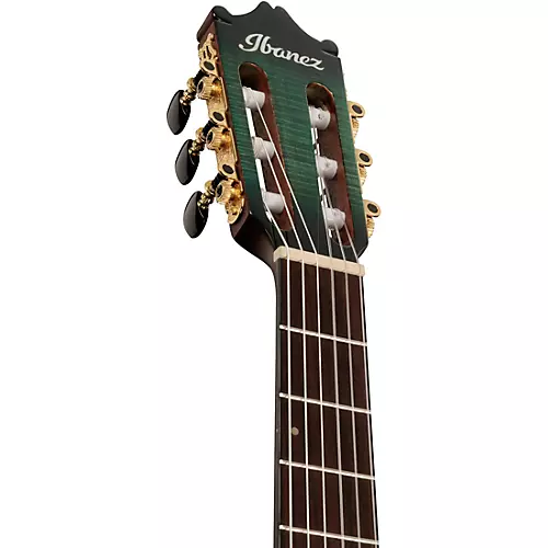 Ibanez GA35FMTCE Flamed Maple Top Classical Acoustic-Electric Guitar Emerald Burst