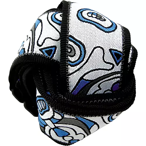 D'Addario Joe Satriani Nylon Guitar Strap Black/Red/Green Snakes Mosaic