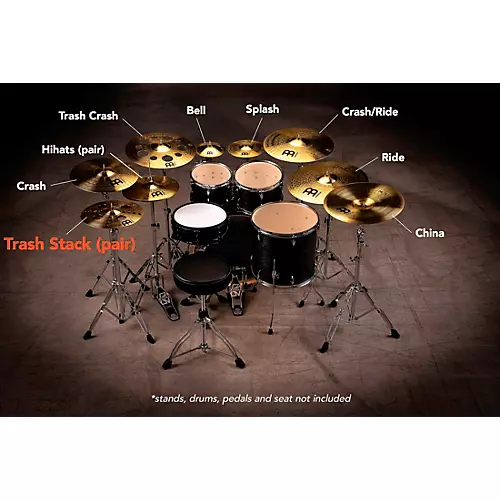 MEINL HCS Traditional Trash Stack Cymbal Pair 16 in.