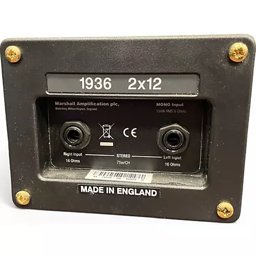 Used Marshall 1936 150W 2x12 Guitar Cabinet