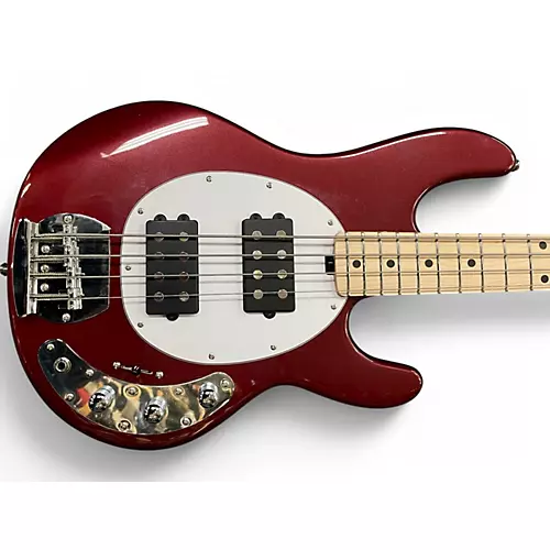 Used Sterling by Music Man  StingRay Ray4HH Maple Fingerboard Candy Apple Red Electric Bass Guitar Candy Apple Red