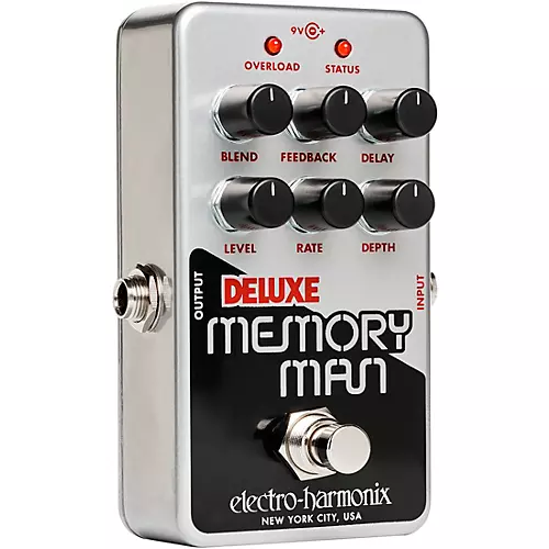 Electro-Harmonix Nano Deluxe Memory Man Analog Delay Effects Pedal Silver