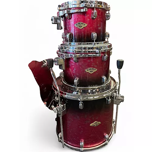 Used TAMA 4 Piece Starclassic Raspberry Molten Fade Drum Kit Raspberry Molten Fade