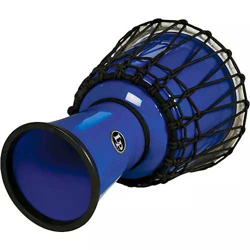 LP World Rope-Tuned Circle Djembe, 7 in. Blue Marble