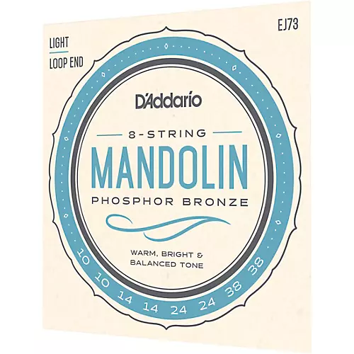 D'Addario EJ73 Phosphor Bronze Light Mandolin Strings (10-38)
