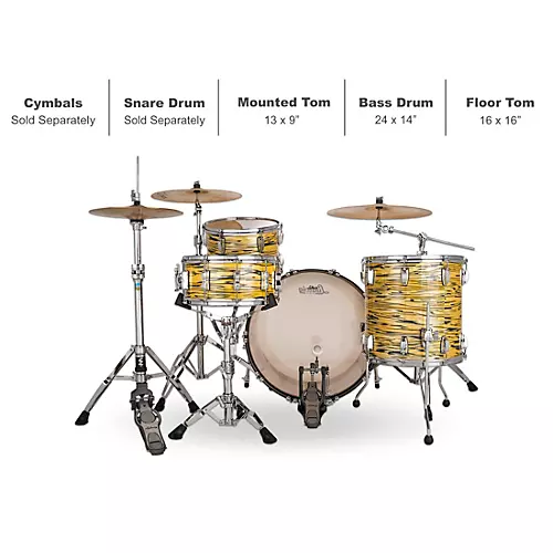 Ludwig Classic Oak 3-piece Pro Beat Shell Pack With 24
