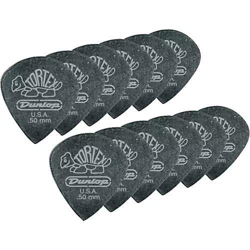 Dunlop Tortex Pitch Black Jazz Guitar Picks 1 Dozen 1.5 mm 12 Pack